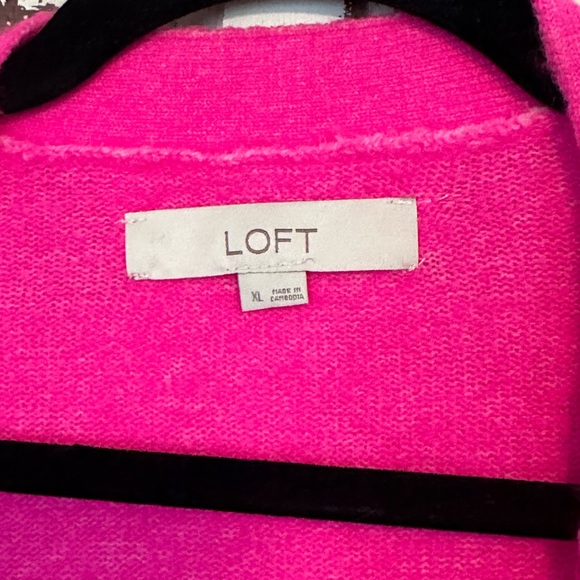 Loft Cardigan— Hot Pink and so Soft - Picture 2 of 2